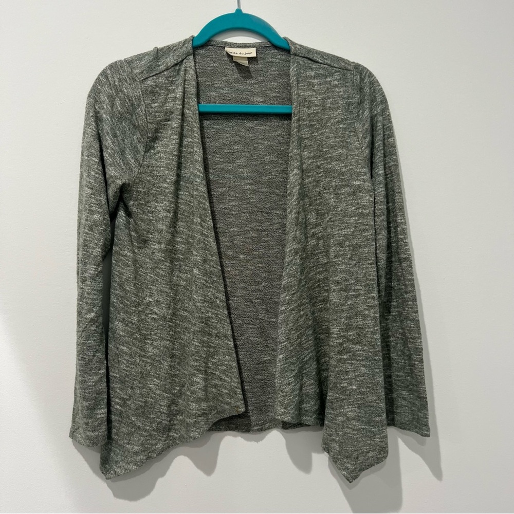 Olive Green Long Sleeve Cardigan